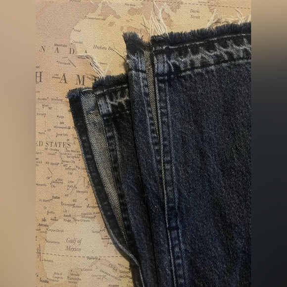 SLVRLAKE Rider Break Down Split
Hem Jeans Straight Leg Black Denim Size 31 - Picture 10 of 16